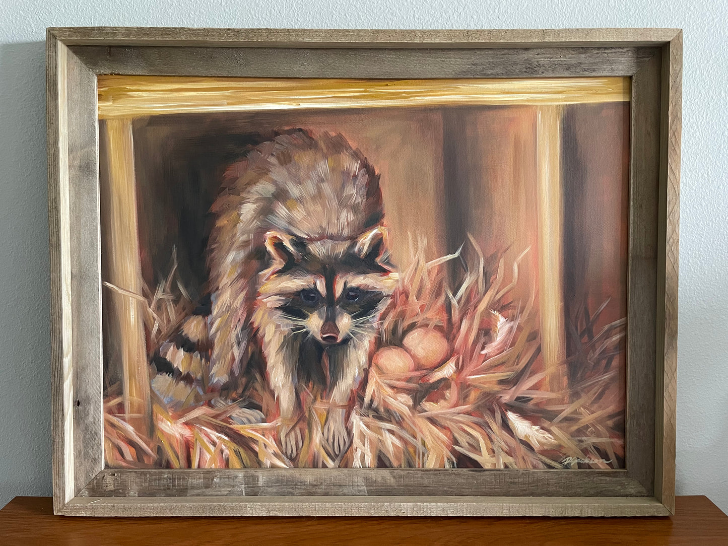 "Not a Chicken" Oil Painting