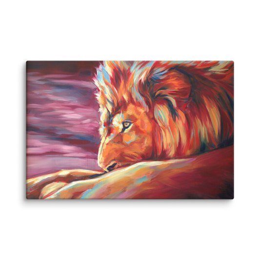 "Lion Around" Canvas Print