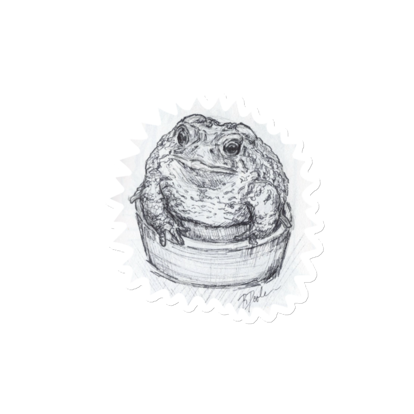 "Toad In A Cup" Magnet