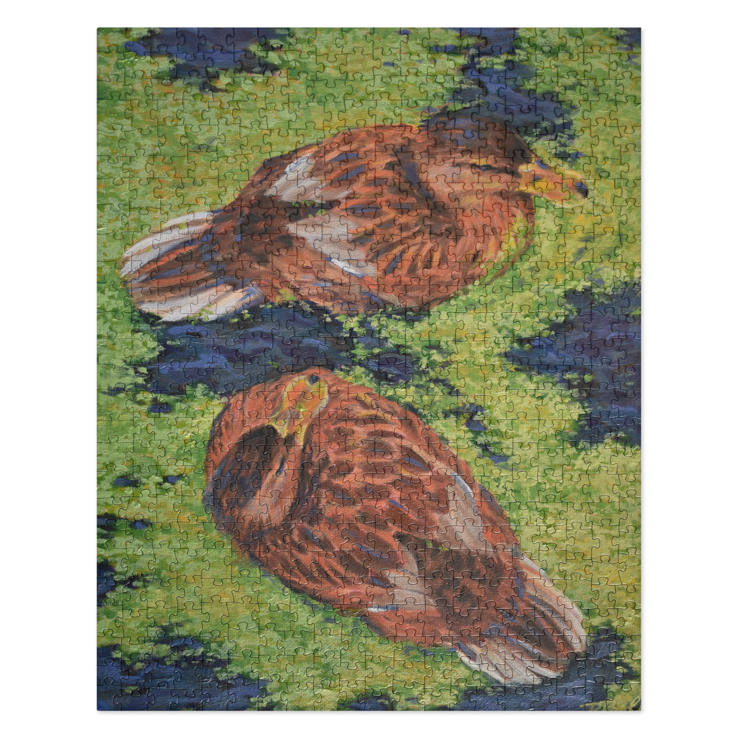 "A Couple Hens" Jigsaw puzzle