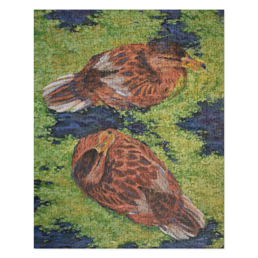 "A Couple Hens" Jigsaw puzzle