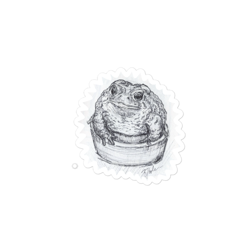 "Toad In A Cup" Sticker