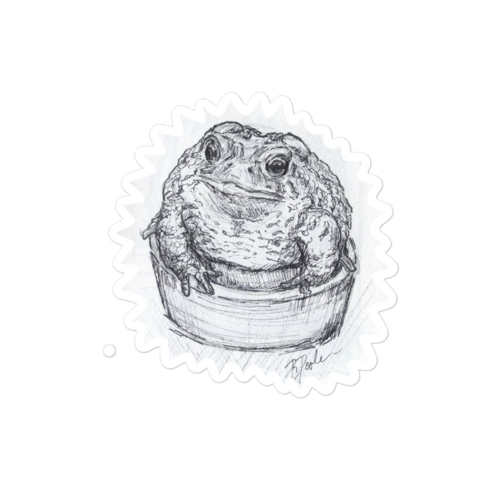 "Toad In A Cup" Sticker