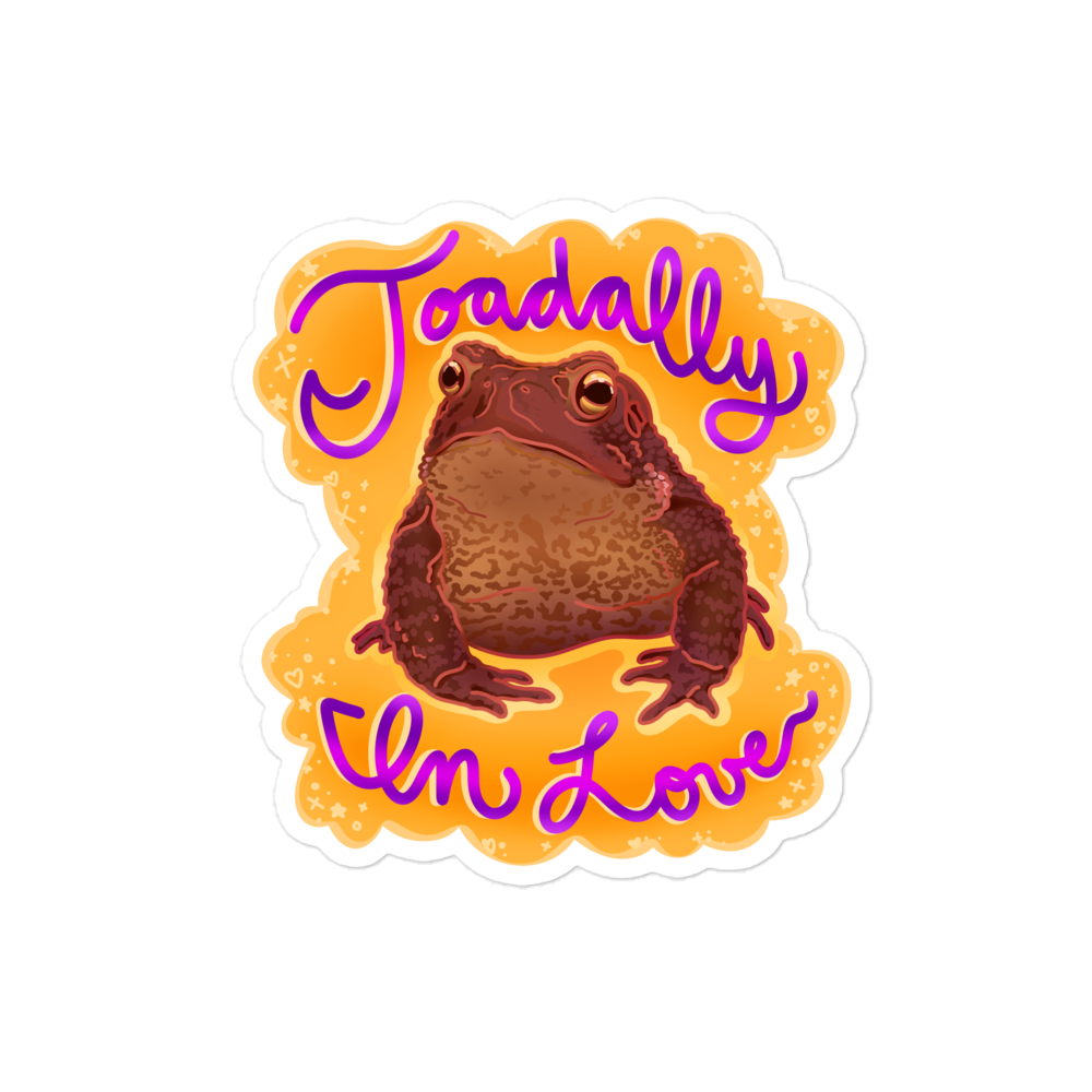 "Toadally in Love" Sticker