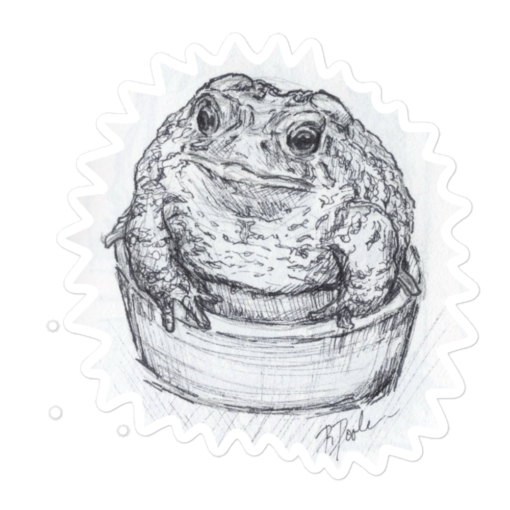 "Toad In A Cup" Sticker