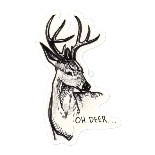 "Oh Deer" Sticker