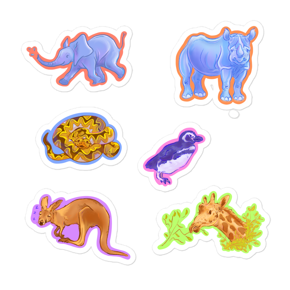 "Visiting the Zoo" Stickers