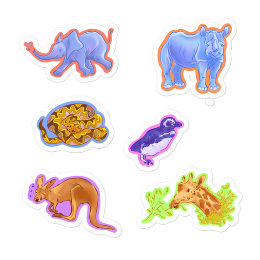 "Visiting the Zoo" Stickers