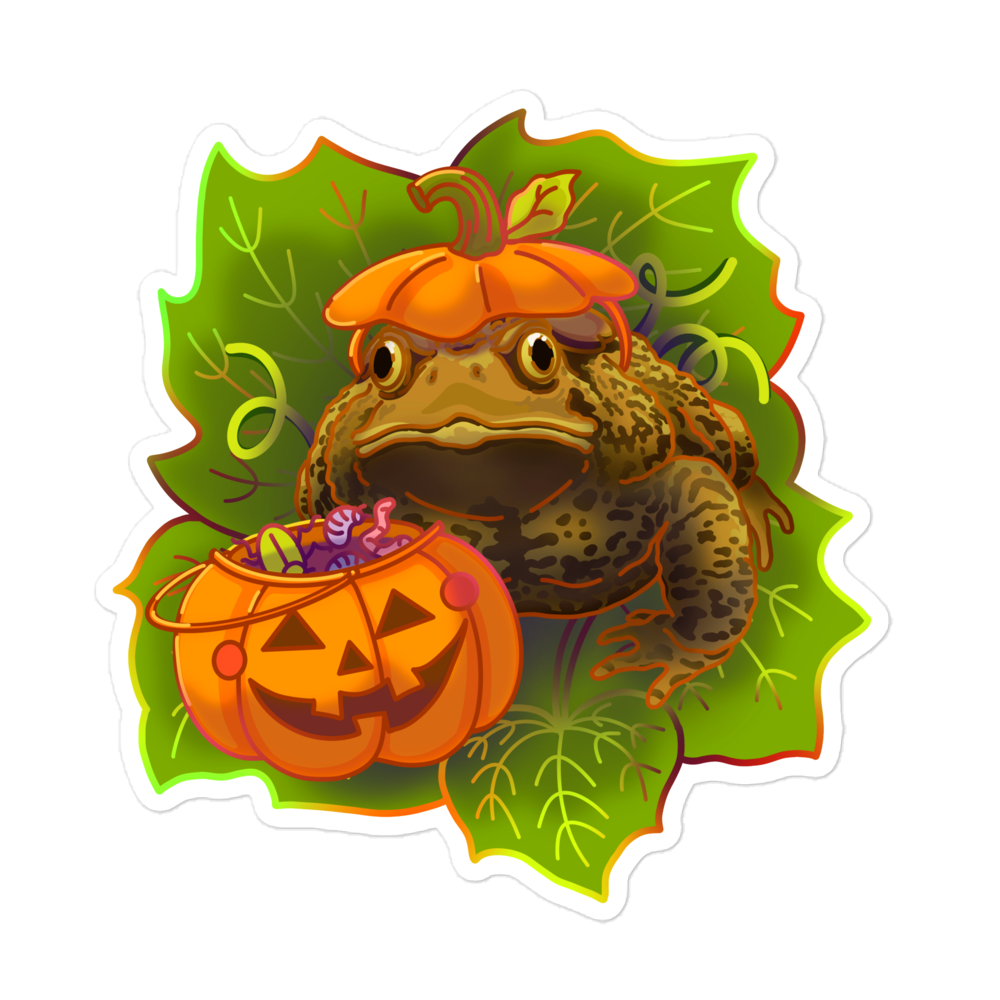 "Pumpkin Toad" Sticker