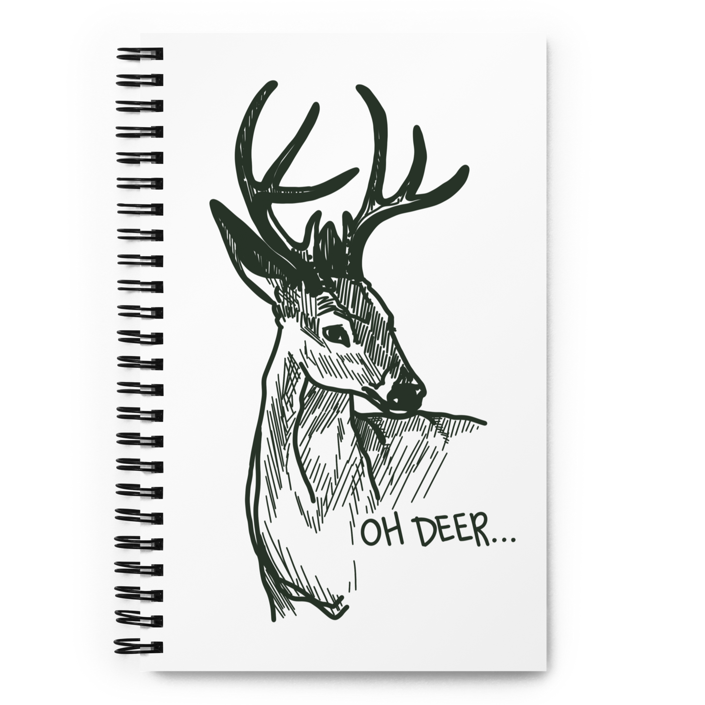 "Oh Deer" Spiral notebook