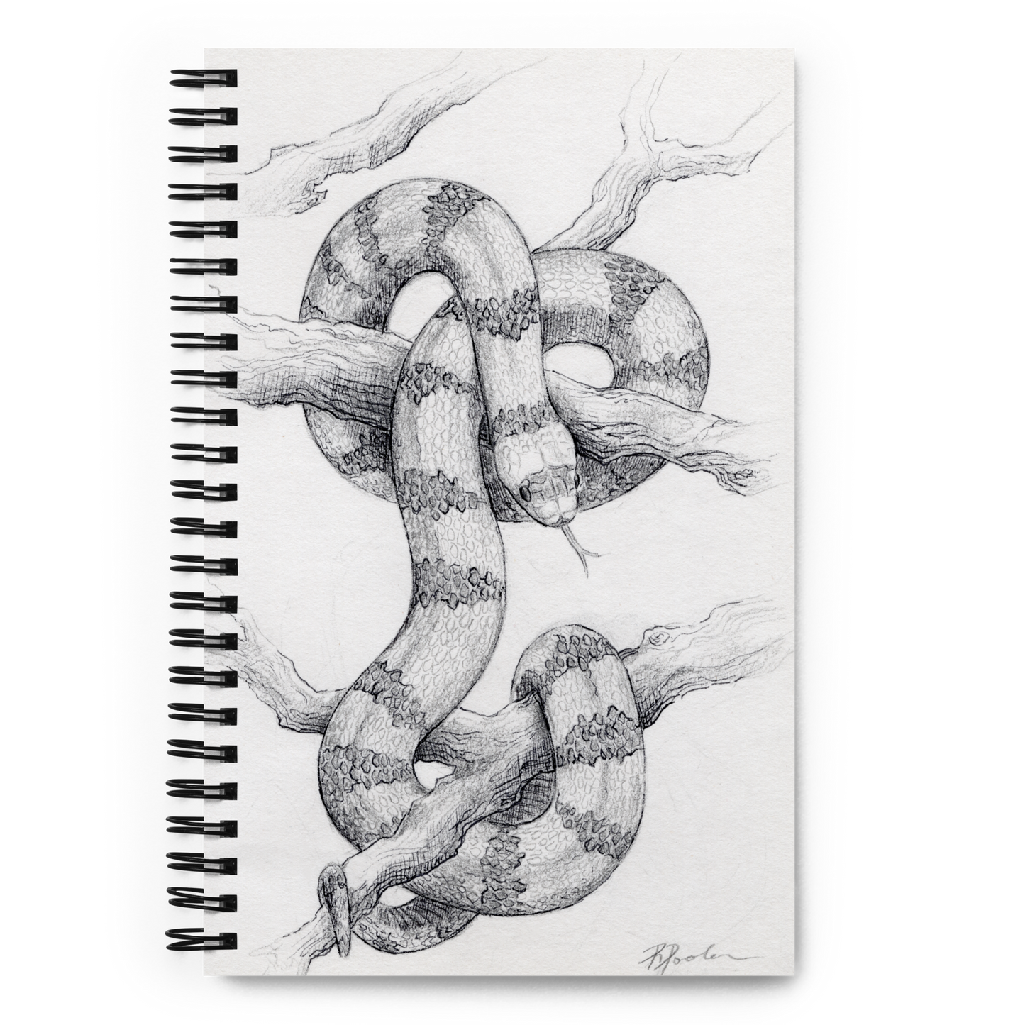 "Milk Snake" Spiral notebook