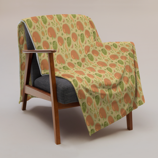 "Fresh Veggies" Throw Blanket